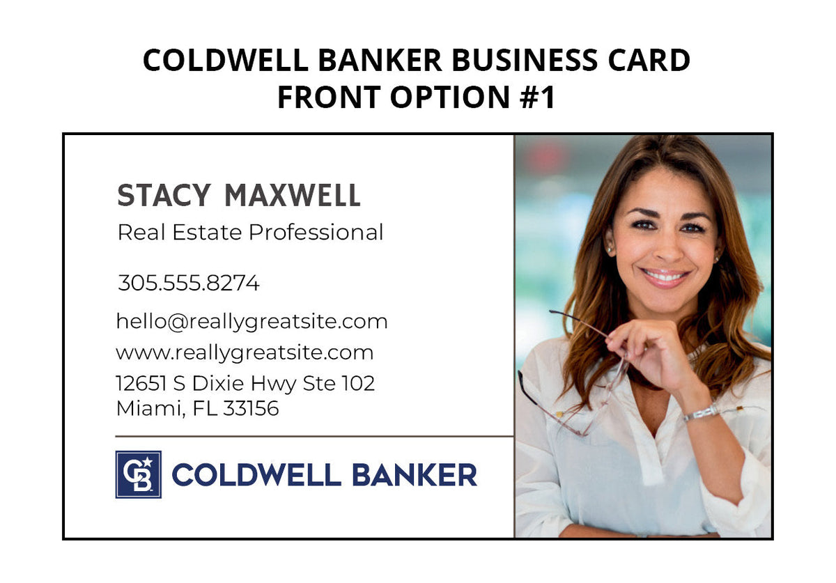 Coldwell Banker Business Cards: 16pt Silk Laminated – Realtor Printing