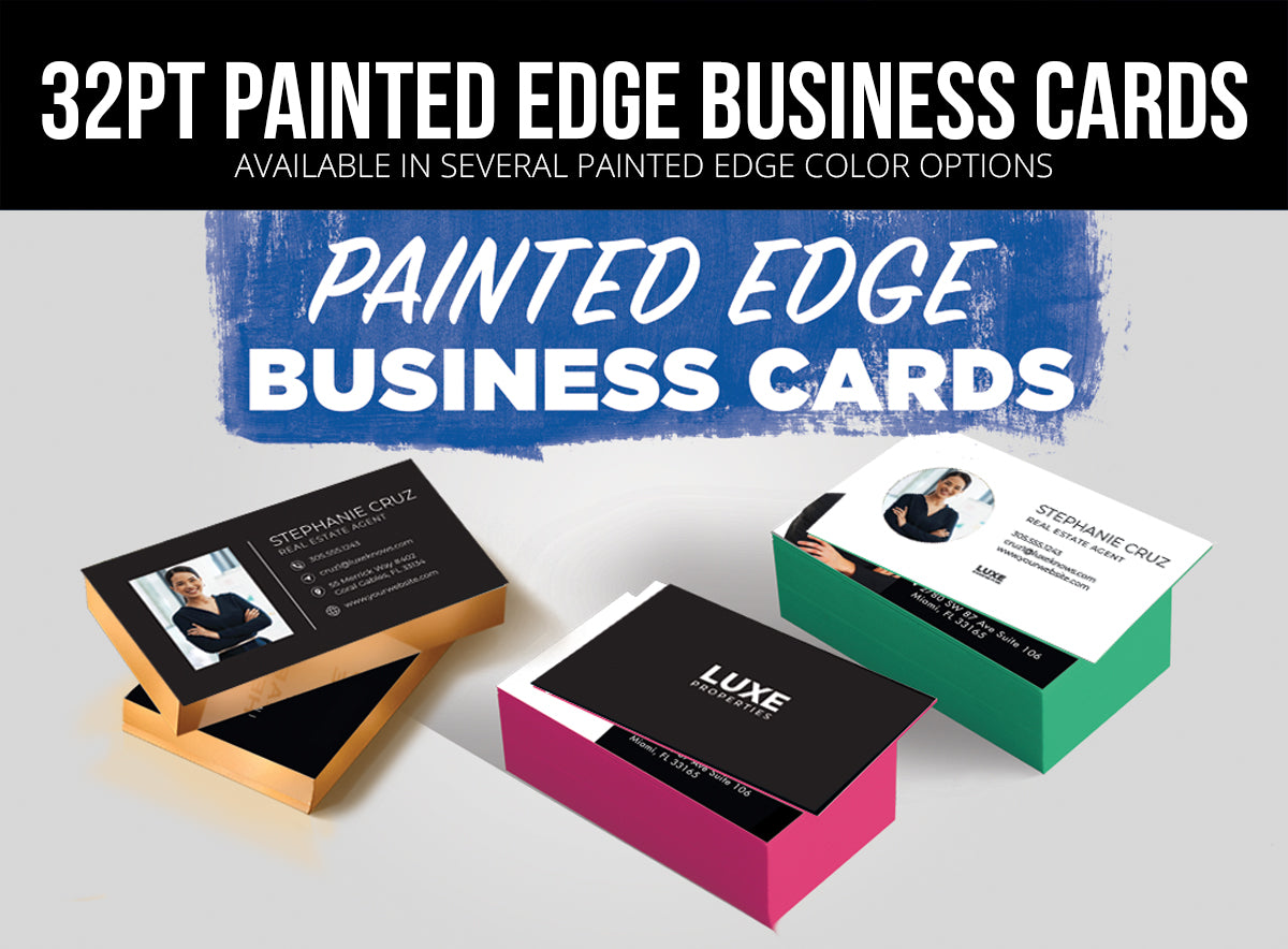 Painted Edge Business Cards