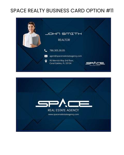 Space Real Estate Business Cards