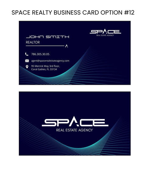 Space Real Estate Business Cards