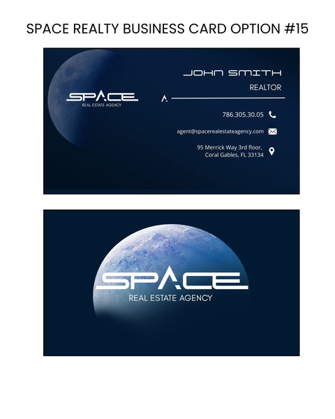 Space Real Estate Business Cards