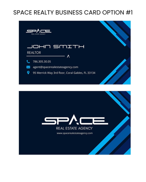 Space Real Estate Business Cards