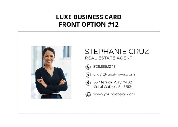 Luxe Properties Business Cards: 16pt Silk Laminated