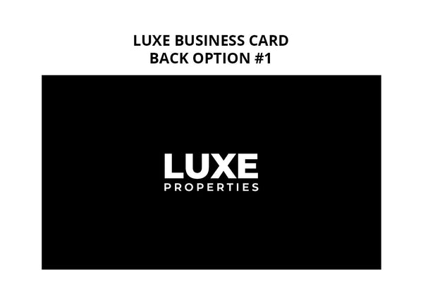 Luxe Properties Business Cards: 16pt Silk Laminated