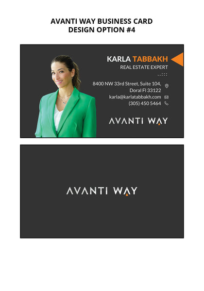 Avanti Way Business Cards: 16pt Silk Laminated
