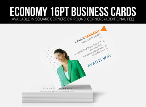 Avanti Way Business Cards: 16pt Matte or UV