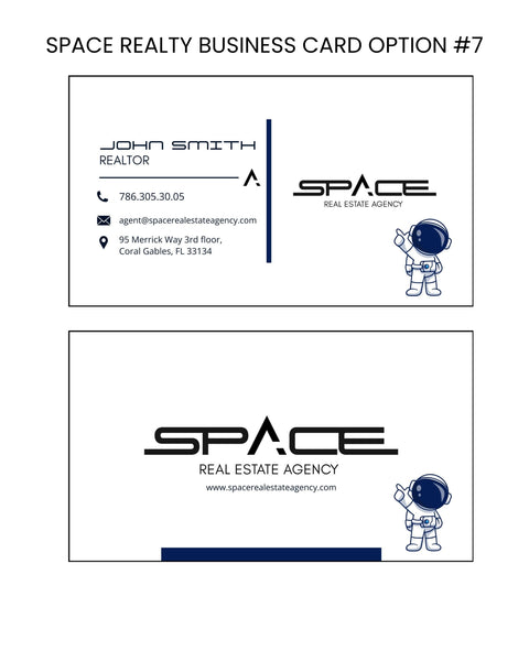 Space Real Estate Business Cards