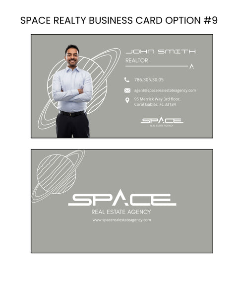 Space Real Estate Business Cards