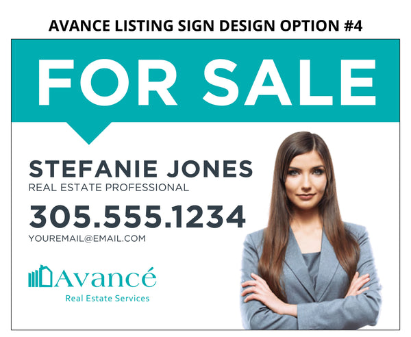 Avance Real Estate Listing Signs: Thick 3mm Aluminum Boards