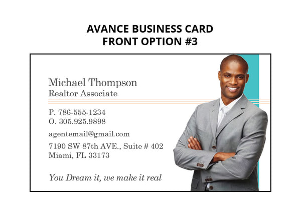 Avance Real Estate Business Cards