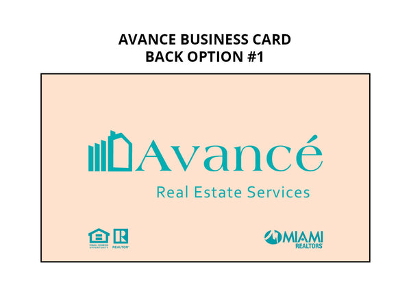 Avance Real Estate Business Cards