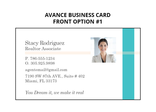 Avance Real Estate Business Cards