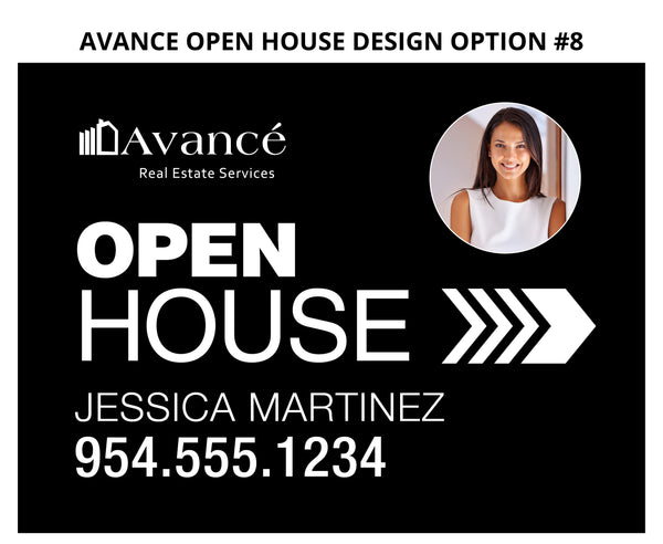 Avance Real Estate Open House Signs: Coroplast - As low as $15 each*