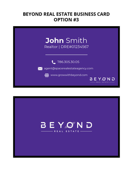Beyond Real Estate Business Cards