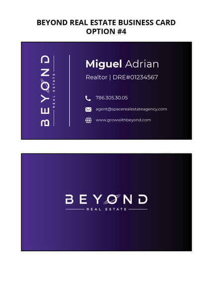Beyond Real Estate Business Cards