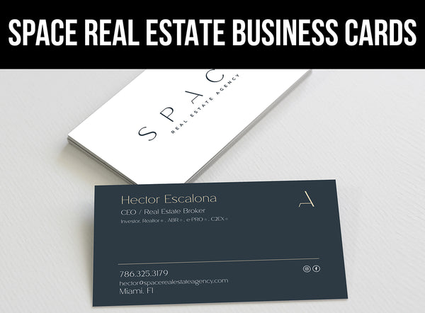 Space Real Estate Business Cards