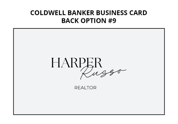 Coldwell Banker Business Cards: 16pt Economy