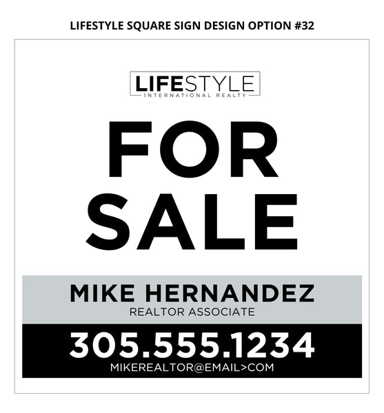 Lifestyle Square Real Estate Signs