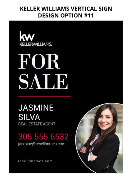 Keller Williams 24"X18" Real Estate Signs: Aluminum Boards - As low as $50 each