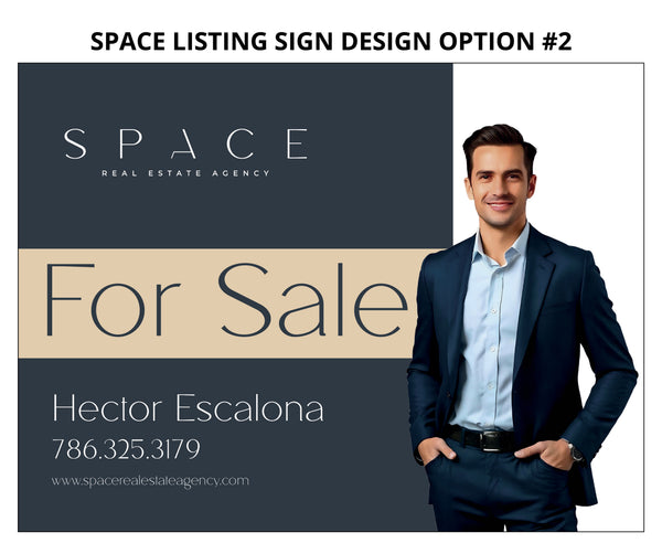 Space Real Estate Listing Signs: Thick 3mm Aluminum Boards