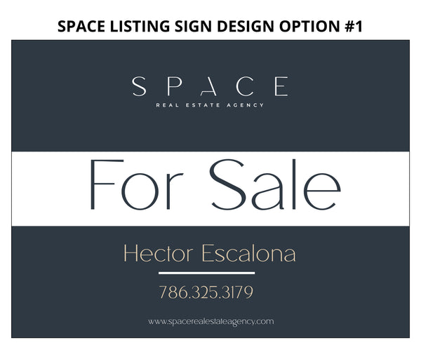 Space Real Estate Listing Signs: Thick 3mm Aluminum Boards