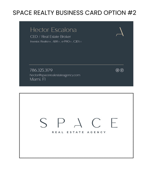 Space Real Estate Business Cards