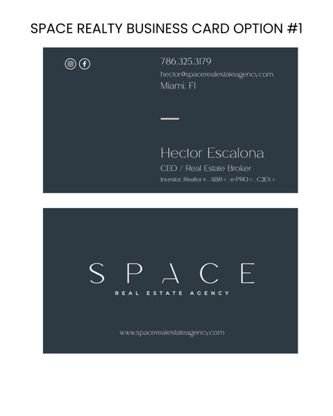Space Real Estate Business Cards
