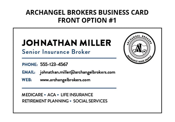Archangel Brokers Business Cards