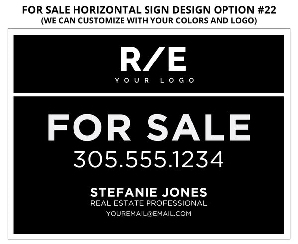 24"X18" Real Estate Signs: Aluminum Boards - As low as $45 each