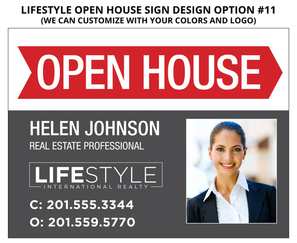 Lifestyle NJ Open House Signs: Coroplast - As low as $12 each*