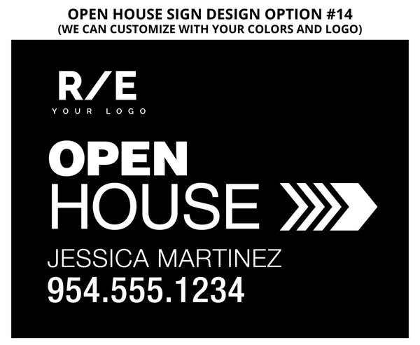 Open House Signs: 4mm Coroplast - As low as $15 each