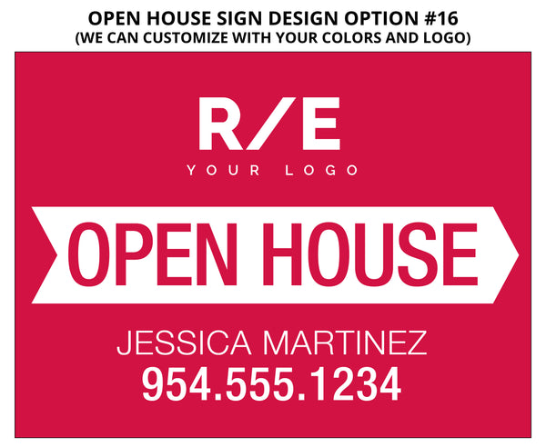 Open House Signs: 4mm Coroplast - As low as $15 each