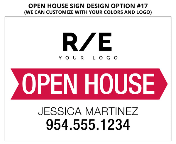 Open House Signs: 4mm Coroplast - As low as $12 each