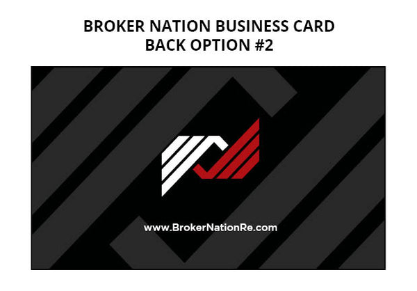 Broker Nation Business Cards: 16pt Economy