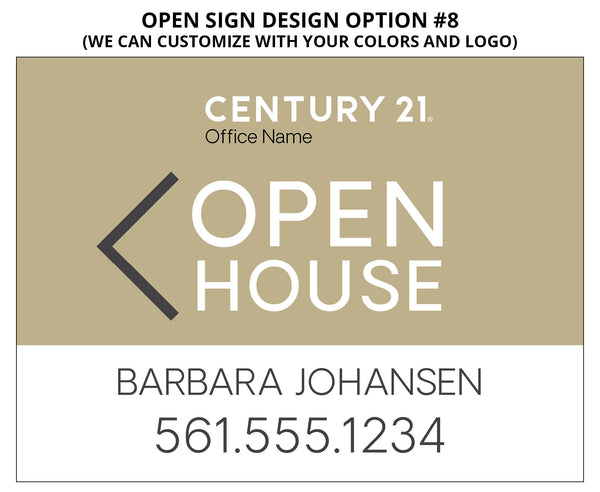 Century 21 Open House Signs: Coroplast - As low as $15 each*