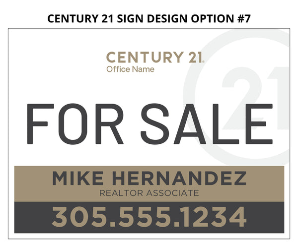Century 21 24"X18" Real Estate Signs: Aluminum Boards - As low as $45 each