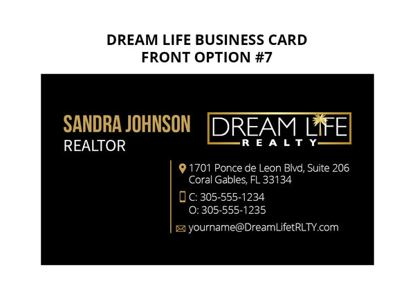 Dreamlife Business Cards: 16pt Economy