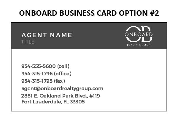 Onboard Business Cards: 16pt Silk Laminated