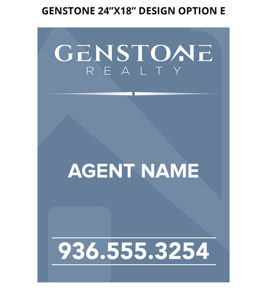 Genstone Real Estate Signs: Aluminum Boards - As low as $45 each