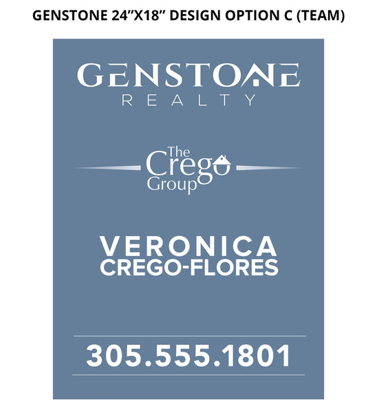 Genstone Real Estate Signs: Aluminum Boards - As low as $45 each