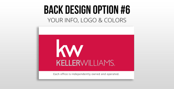 Keller Williams Business Cards: 16pt Silk Laminated