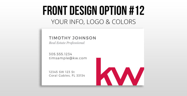Keller Williams Business Cards: Painted Edge Cards - Thick 32 pt