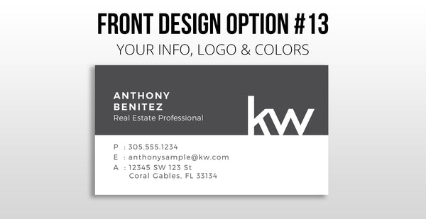 Keller Williams Business Cards: Painted Edge Cards - Thick 32 pt