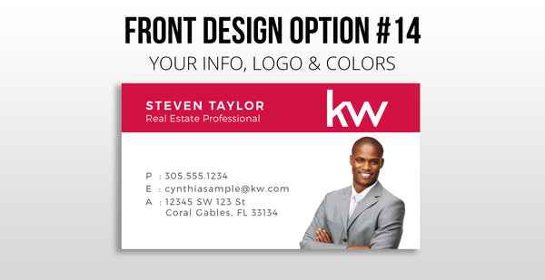 Keller Williams Business Cards: Painted Edge Cards - Thick 32 pt