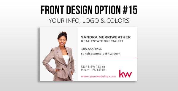 Keller Williams Business Cards: Painted Edge Cards - Thick 32 pt