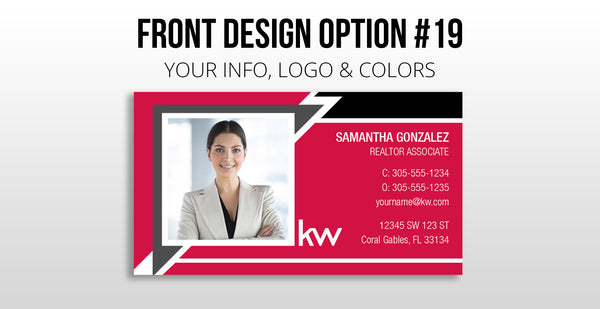 Keller Williams Business Cards: Painted Edge Cards - Thick 32 pt