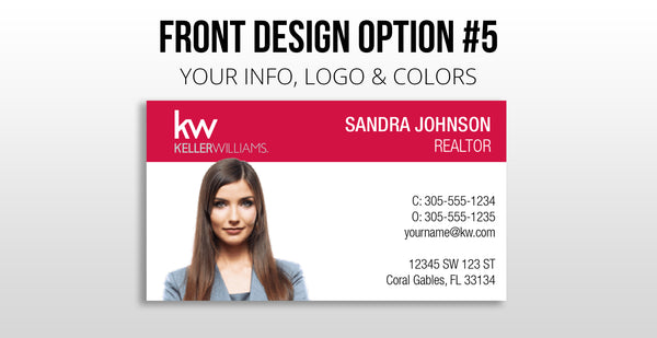 Keller Williams Business Cards: Painted Edge Cards - Thick 32 pt