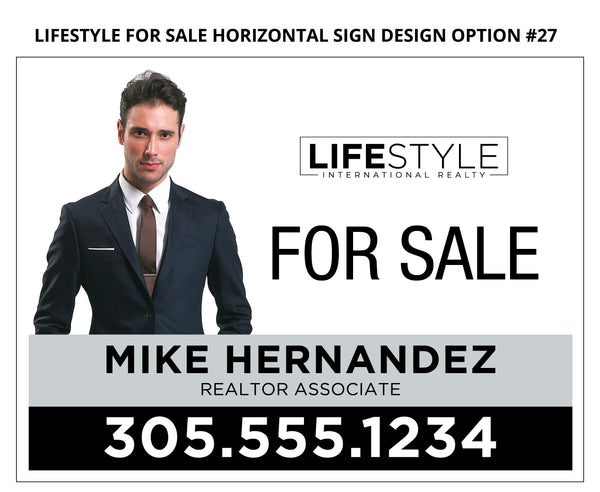 Lifestyle 24"X18" Real Estate Signs: Aluminum Boards - As low as $45 each