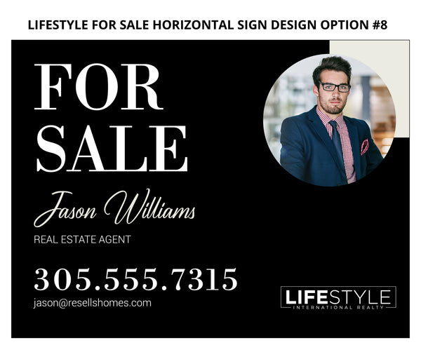 Lifestyle 24"X18" Real Estate Signs: Aluminum Boards - As low as $45 each
