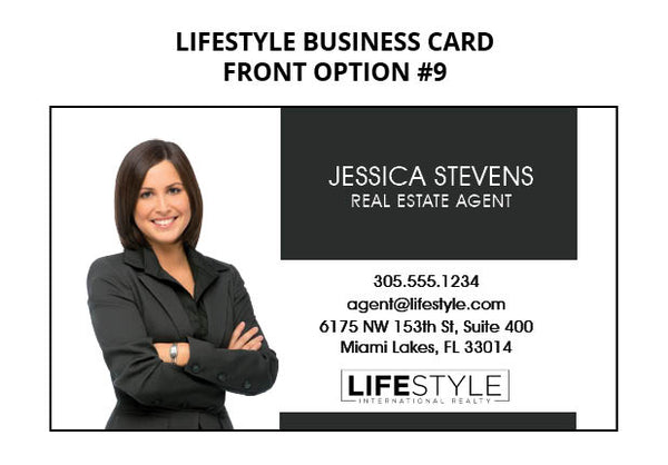 Lifestyle Realty Business Cards: 16pt Silk Laminated with Spot UV